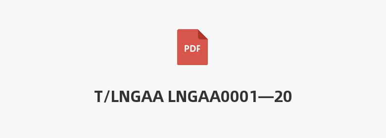 T/LNGAA LNGAA0001—2020